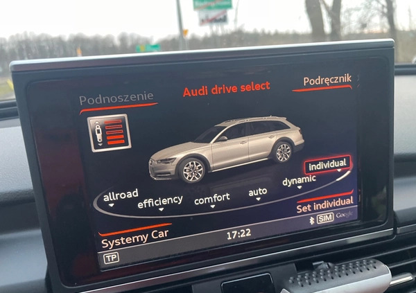 Audi A6 Allroad cena 117000 przebieg: 201000, rok produkcji 2016 z Polkowice małe 232